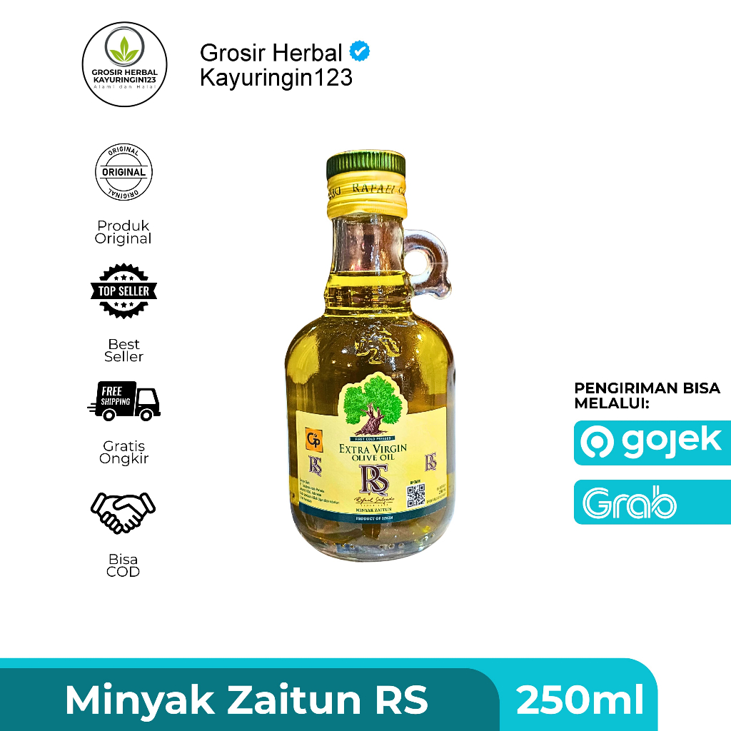 

Minyak Zaitun RS Extra Virgin Olive Oil Refael Salgado RS 250 ml