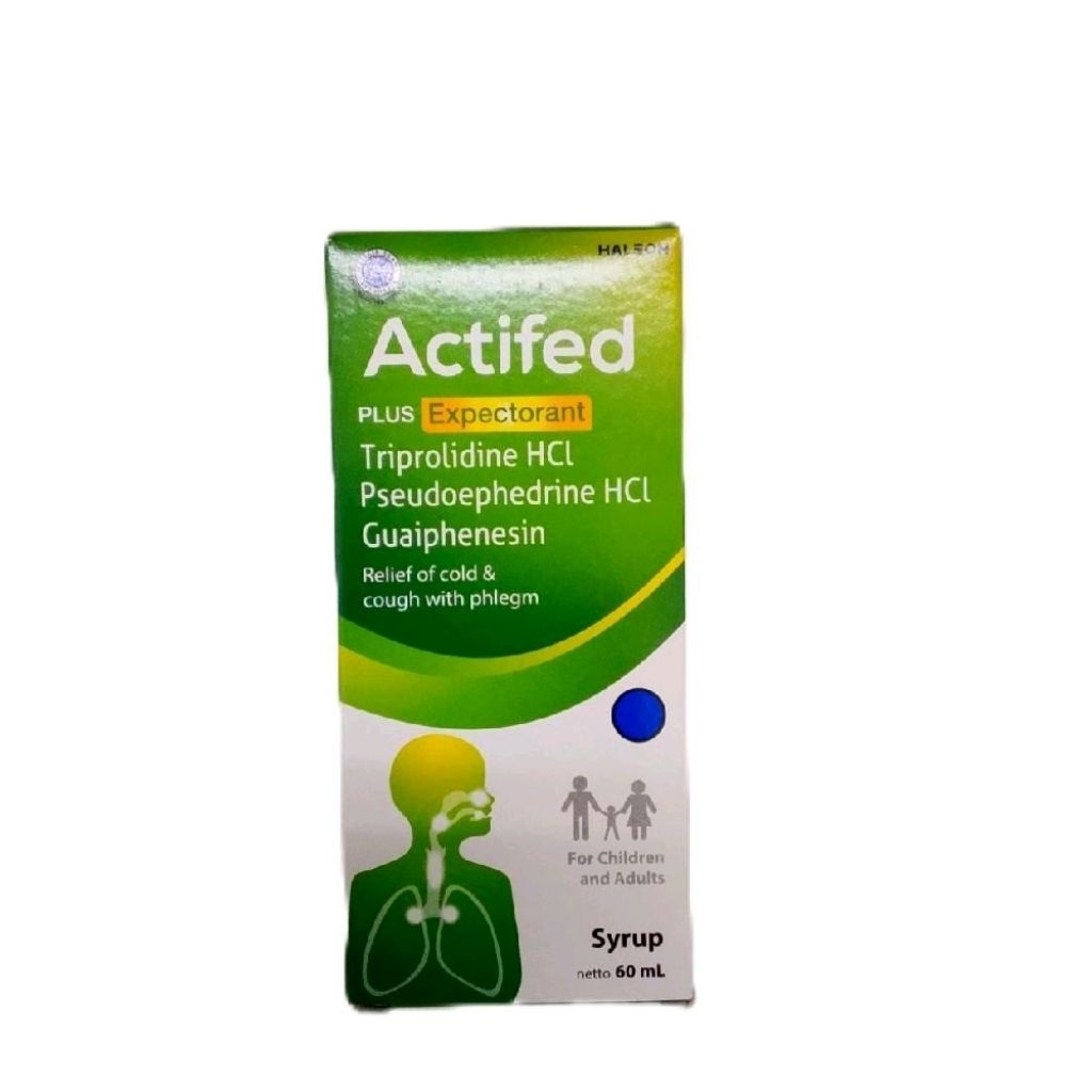 Actifed Hijau 60 ml - Obat Batuk Berdahak dan Pilek