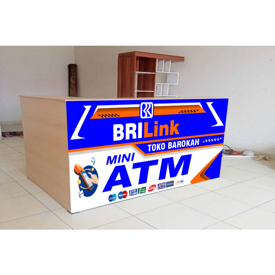 STIKER VINYL BRILINK | STIKER BRILINK | STICKER MEJA KASIR BRILINK