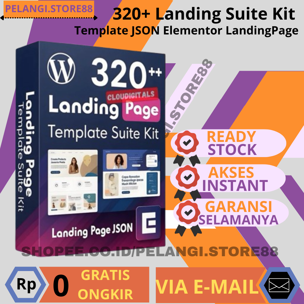 Full Template LANDINGPAGE Suite Kit JSON Elementor - Website Semua Niche Komplit - Bisa Load Gambar