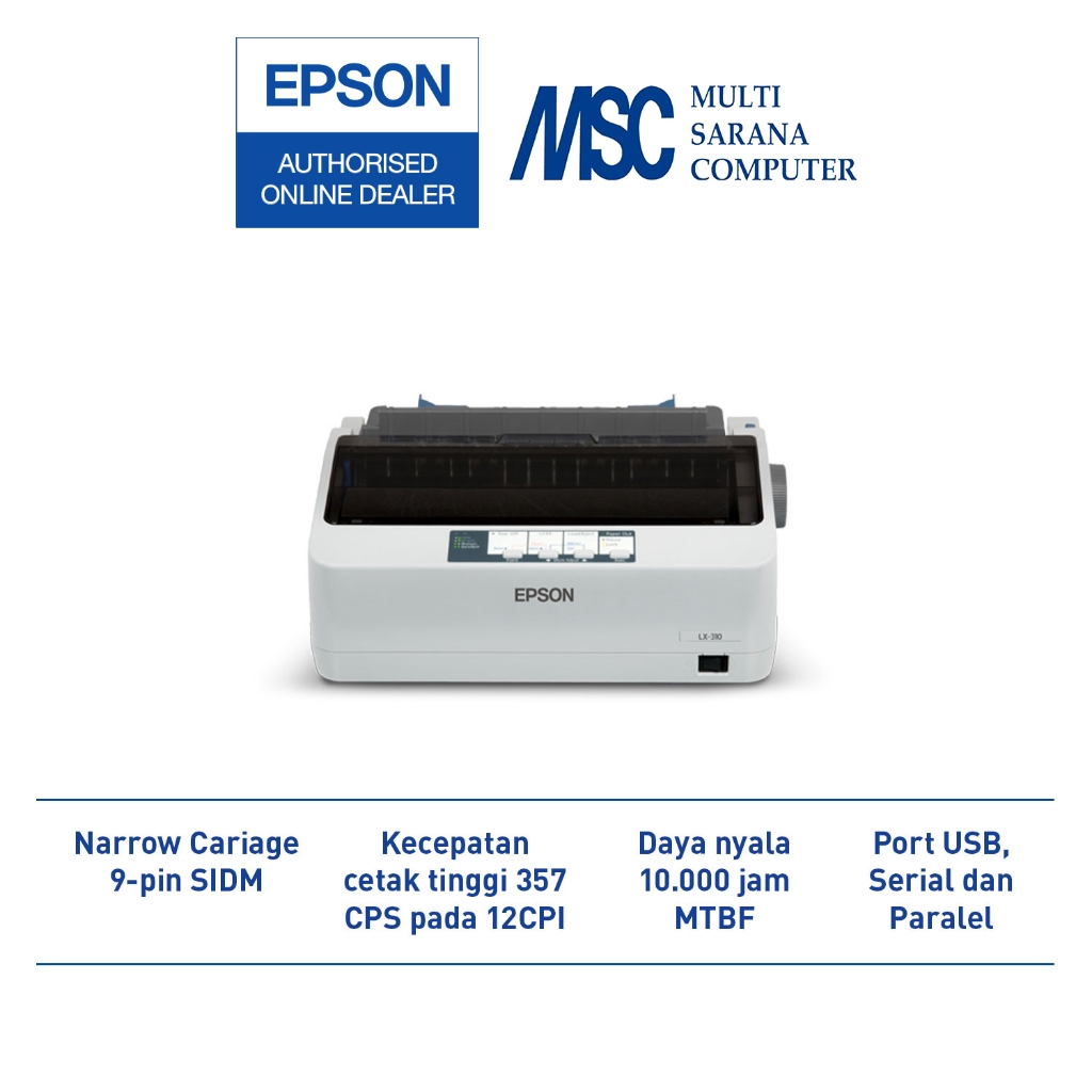 EPSON Printer LX310 LX-310 LX 310 Dot Matrix Garansi Resmi