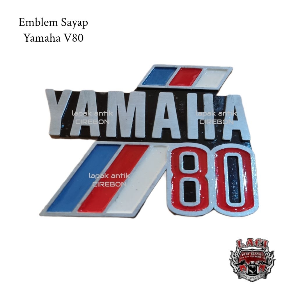 Emblem Logo Sayap Leksil Dek Yamaha V80 CDI
