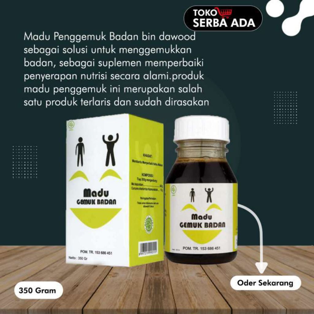 

Madu Gemuk Bin Dawood/Madu/Suplemen Makan