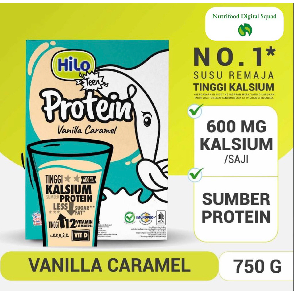 

Hilo Teen Vanila Caramel 750g