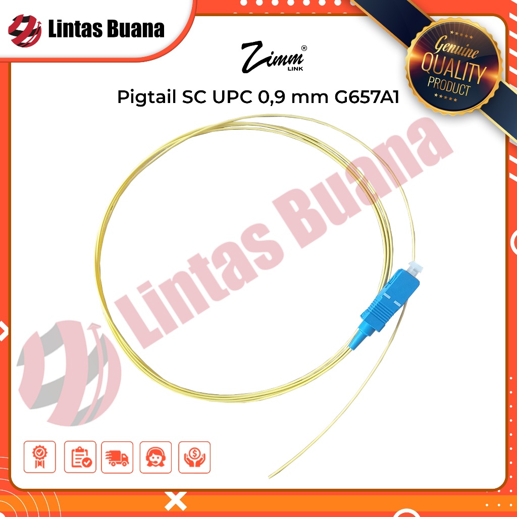 Zimmlink Pigtail Fiber optik SC UPC SM 0,9mm G657AI