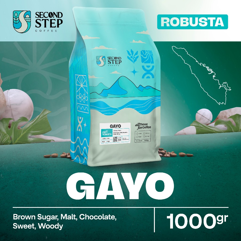 

Biji Kopi Bubuk Robusta Gayo Aceh Coffee Roast Beans Espresso Tubruk 1Kg