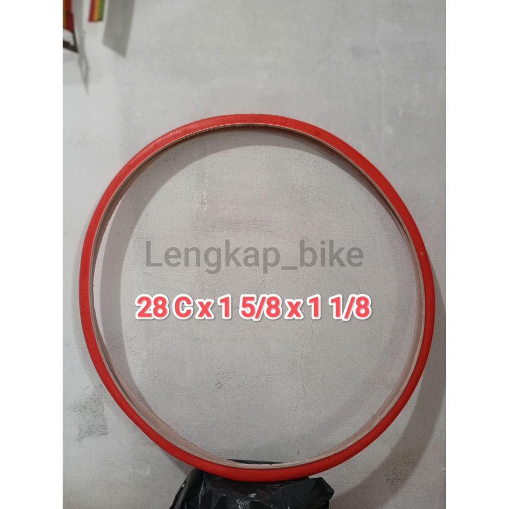 BAN LUAR SEPEDA FIXIE 700 X 28 C  BAN BERWARNA MERAH BIRU