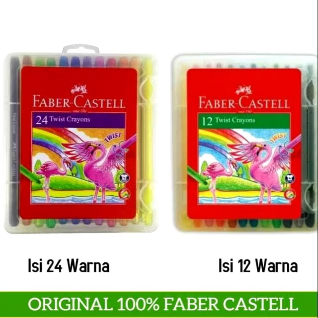 

FABER CASTELL TWIST CRAYON OIL PASTEL SET 12 24 KRAYON PUTAR