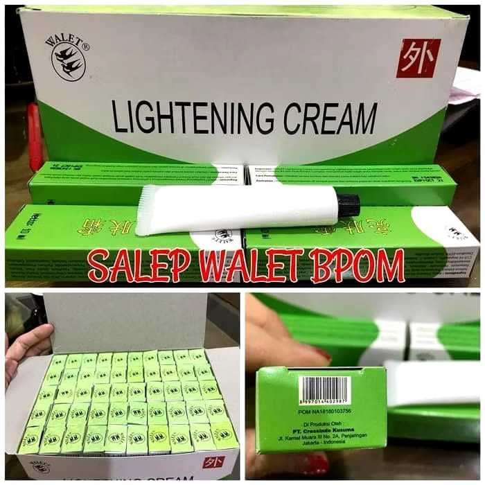 {50 PCS}/ 1 BOX Salep WALET Hijau Ampuh Penghilang Flek / Salep Walet Original Asli BPOM