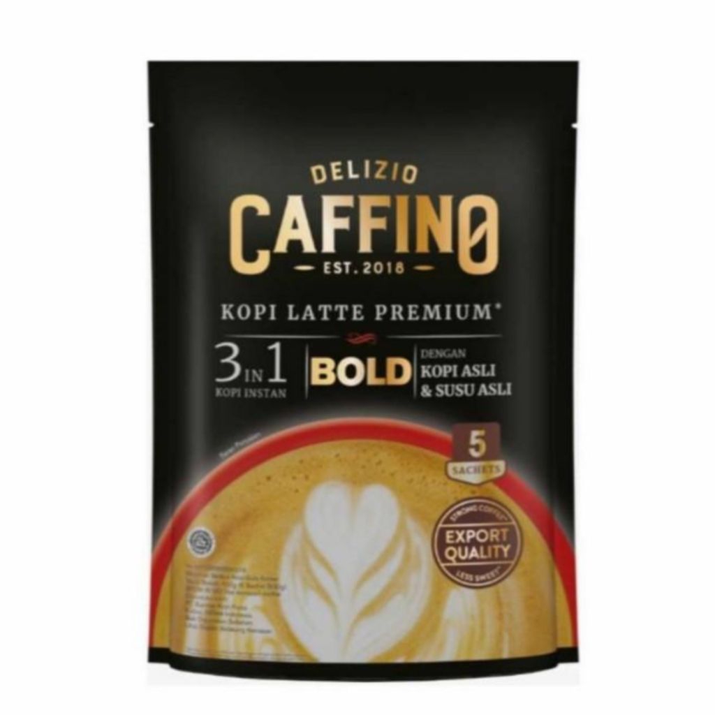 

Kopi Caffino Bold Pouch Kopi Latte Premium Delizio Caffino Bold Kemasan Pouch 5 Sachet