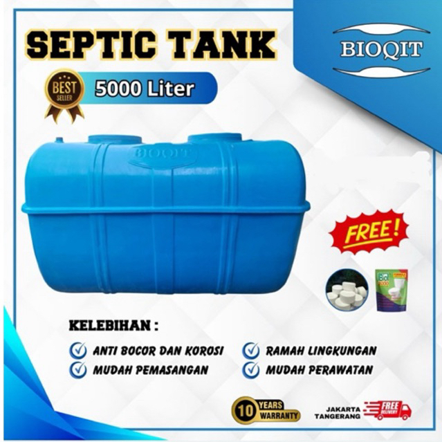 SEPTIC TANK 5000 LITER BIOQIT , SEPTIC TANK BIO, BIOTECH,BIOGIFT,BIORICH,BIOLUX