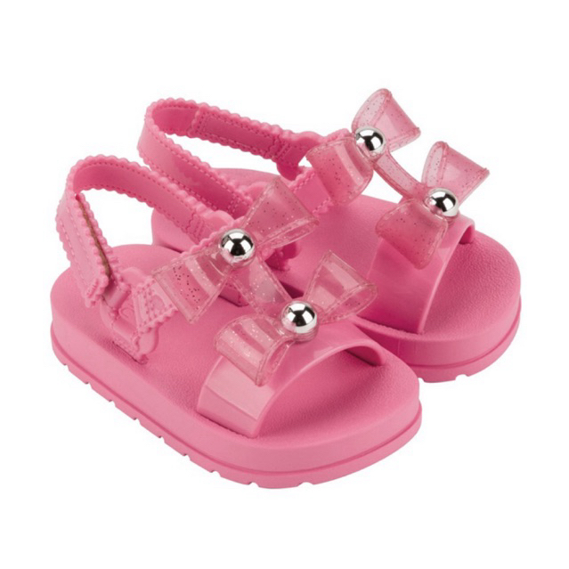 Preloved Zaxy Nina Lacinhos Sand Dark Pink Sepatu Sandal Anak Bayi