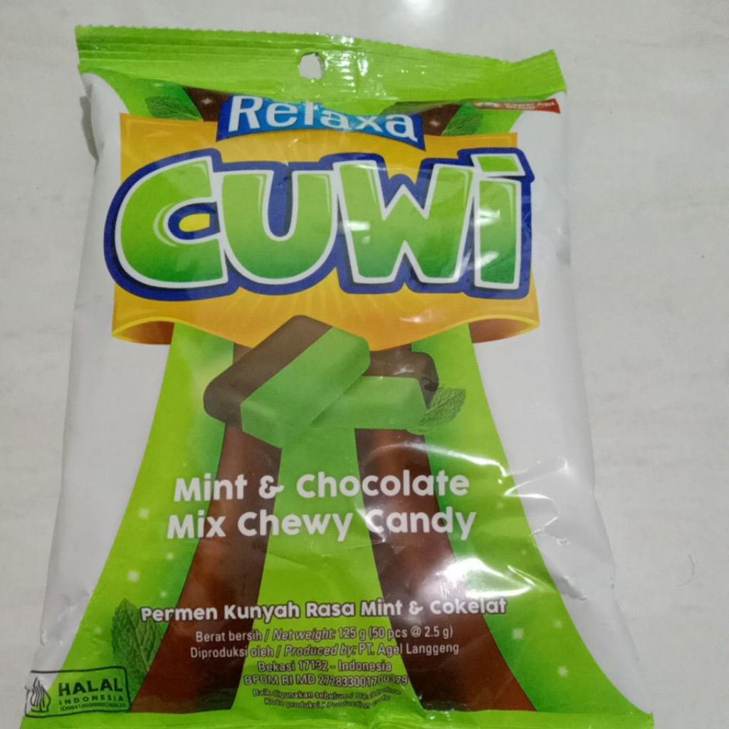 

Permen Relaxa Cuwi Mint & Chocolate Mix Chewy Candy