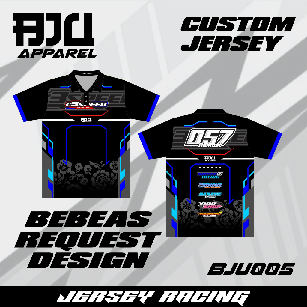 JERSEY RACING KAOS BAJU JERSEY BALAP CUSTOM / Jersey Racing Custom BEBAS REQUEST