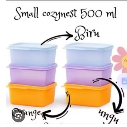 small cozy nest 500ml ori Tupperware (1pc)