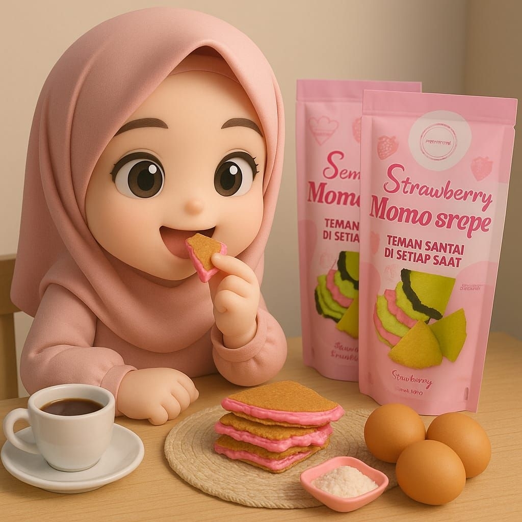 

KUE SEMPRONG MOMO CREPE -100GR COKLAT LUMER