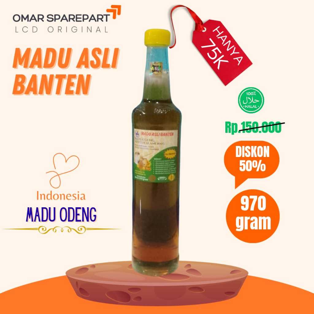 

COD Madu Asli Banten / Madu Odeng / Madu Hutan Liar Tanpa Bahan Campuran Berat 970 gram