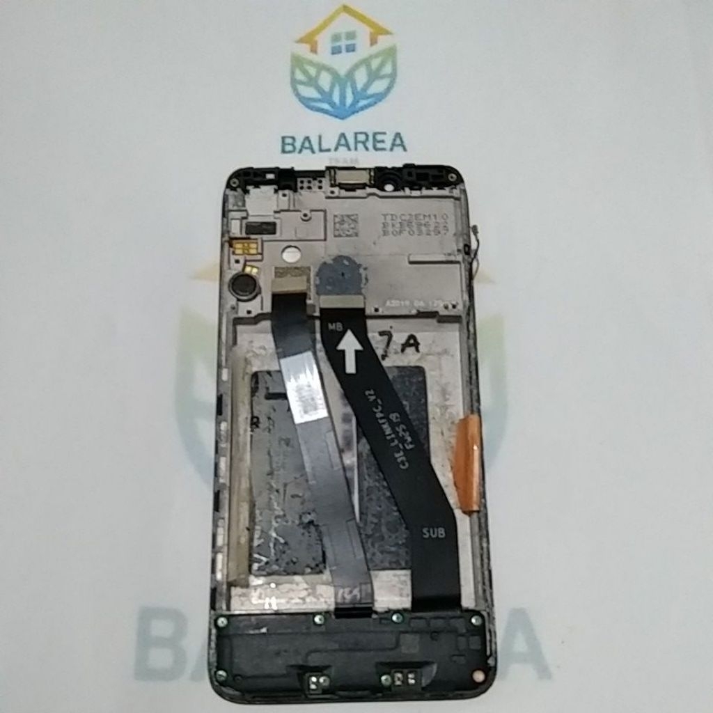 Frame set LCD bekas redmi 7A apa adanya lcd minus