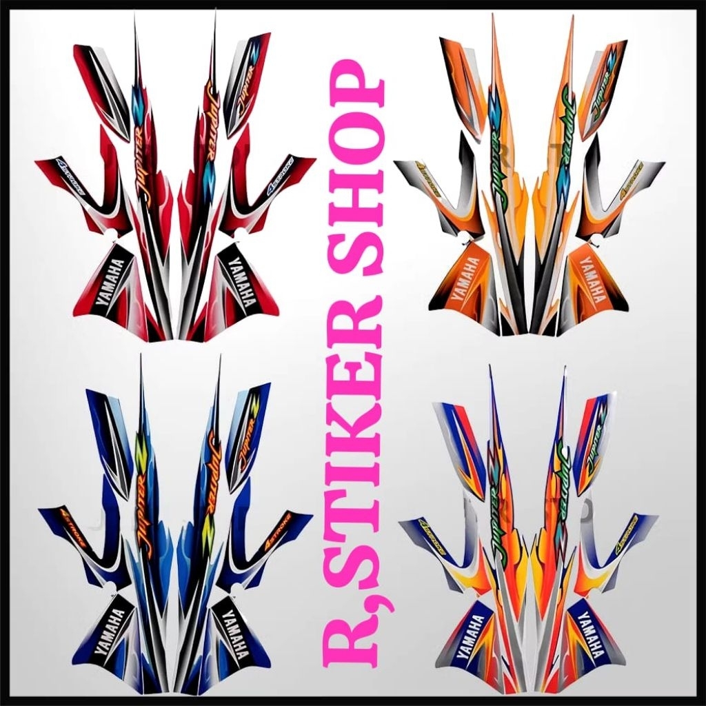 STIKER STRIPING LIS BODY MOTOR JUPITER Z 2005, termurah