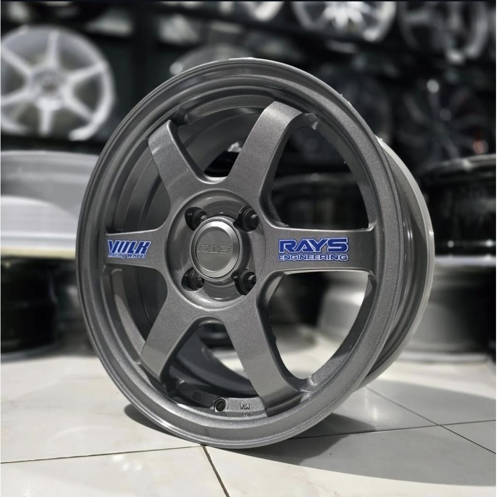 Velg mobil racing ring 15 model te37 ring Volkrays pelek mobil resing R15 mobil agya brio calya ayla