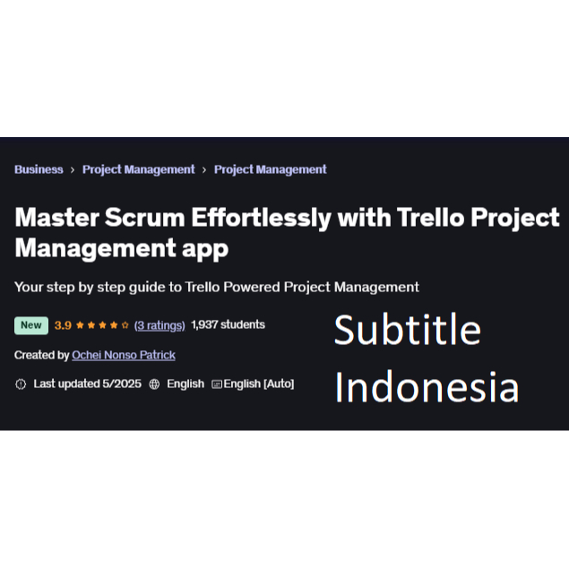 Course Master Scrum Effortlessly with Trello Project Management app