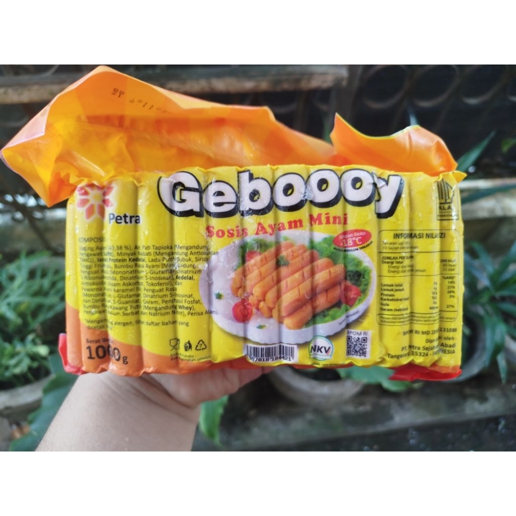 

Geboooy Sosis Ayam Mini (isi 60pcs) Kemasan 1kg