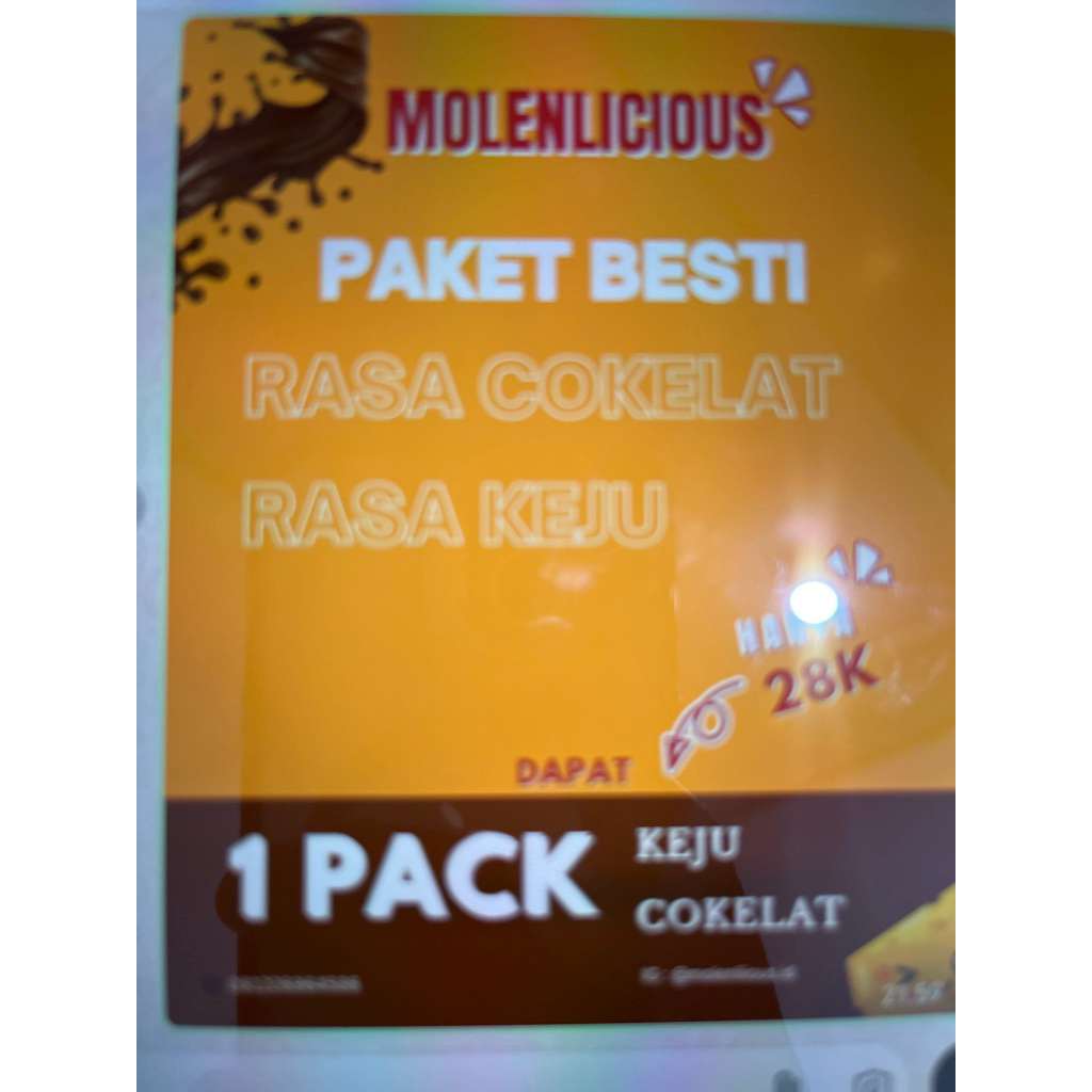 

PAKET BESTI - Molen coklat & keju