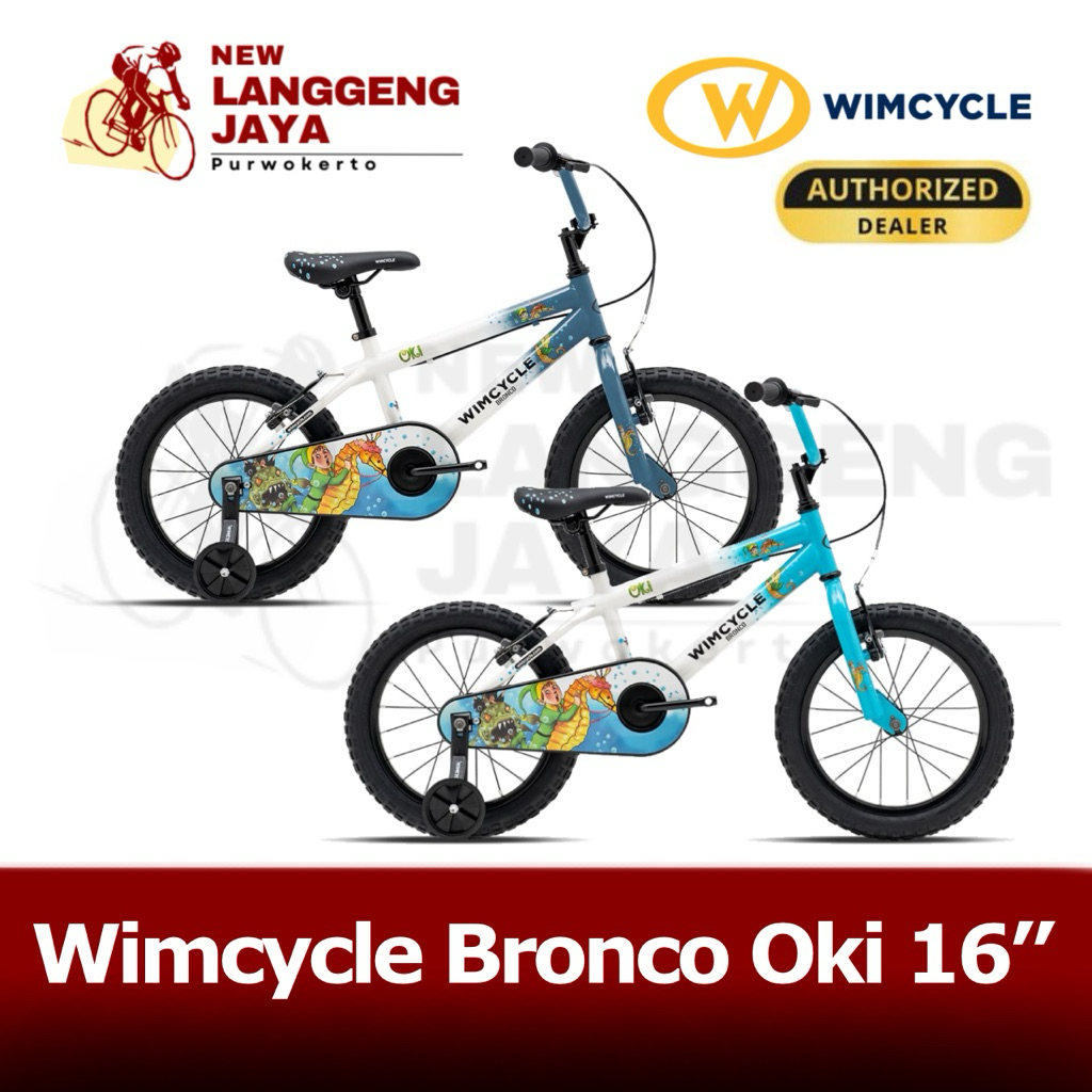 Wimcycle Sepeda BMX Anak Bronco Oki 16”
