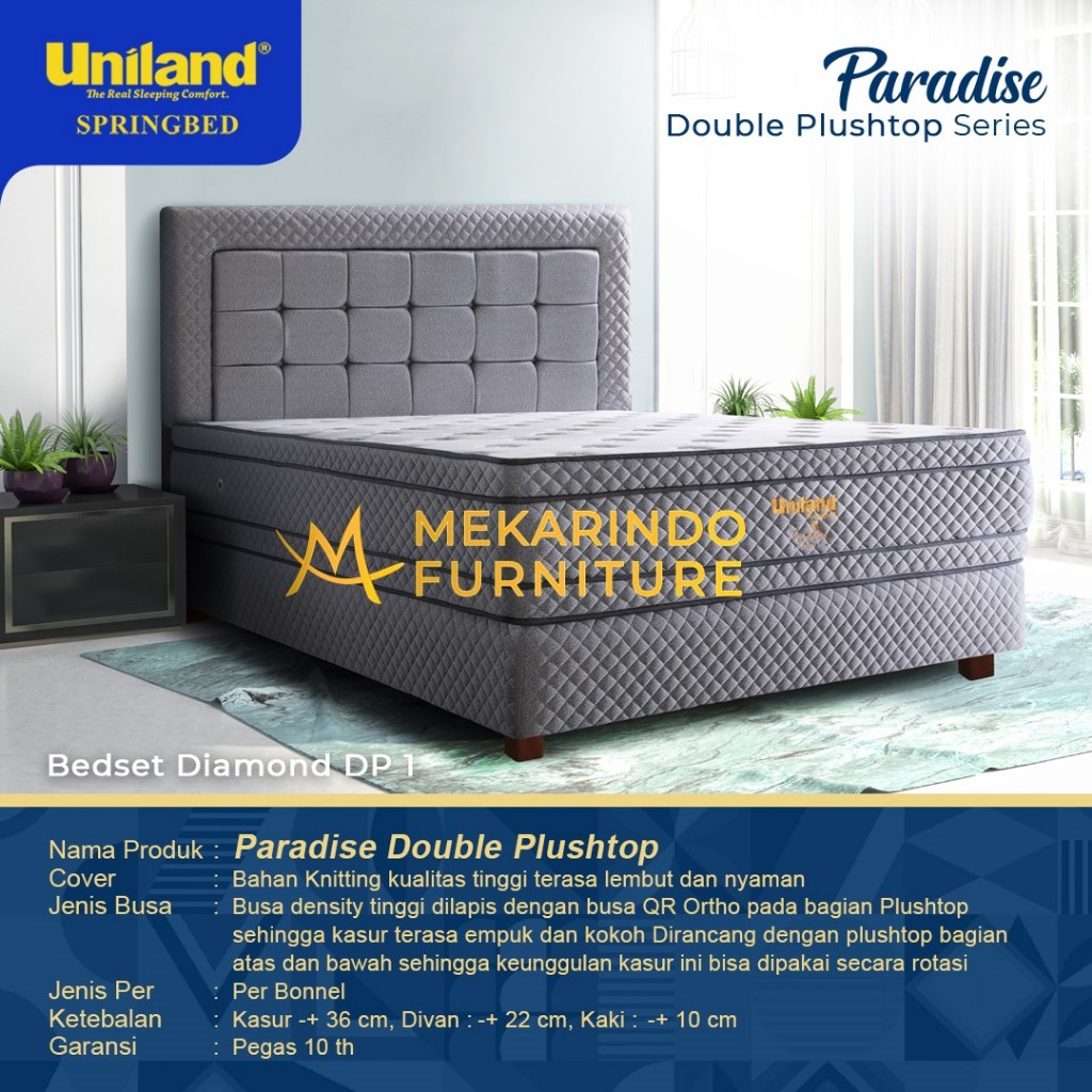Springbed Uniland Paradise Double Plushtop 180 x 200