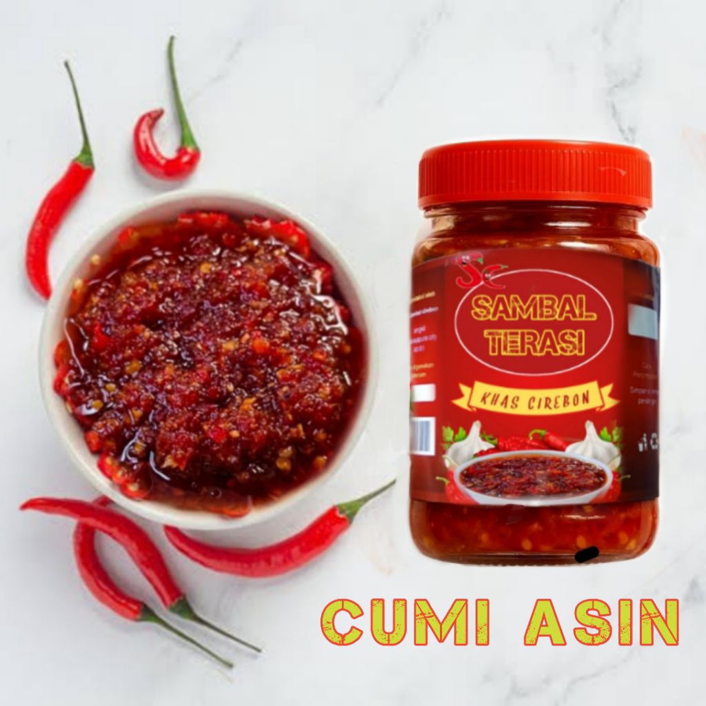 

SAMBAL TERASI CUMI ASIN Pedasnya pas, gurihnya mantap, aroma terasi bakar khas Cirebon bikin nagih di tambahkan cumi asin nikmat pokoke.