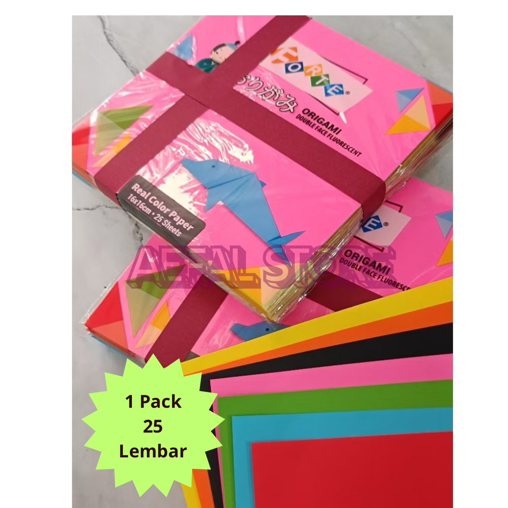 

( 25 Lembar ) Kertas Lipat Origami 16x16 1 Pack