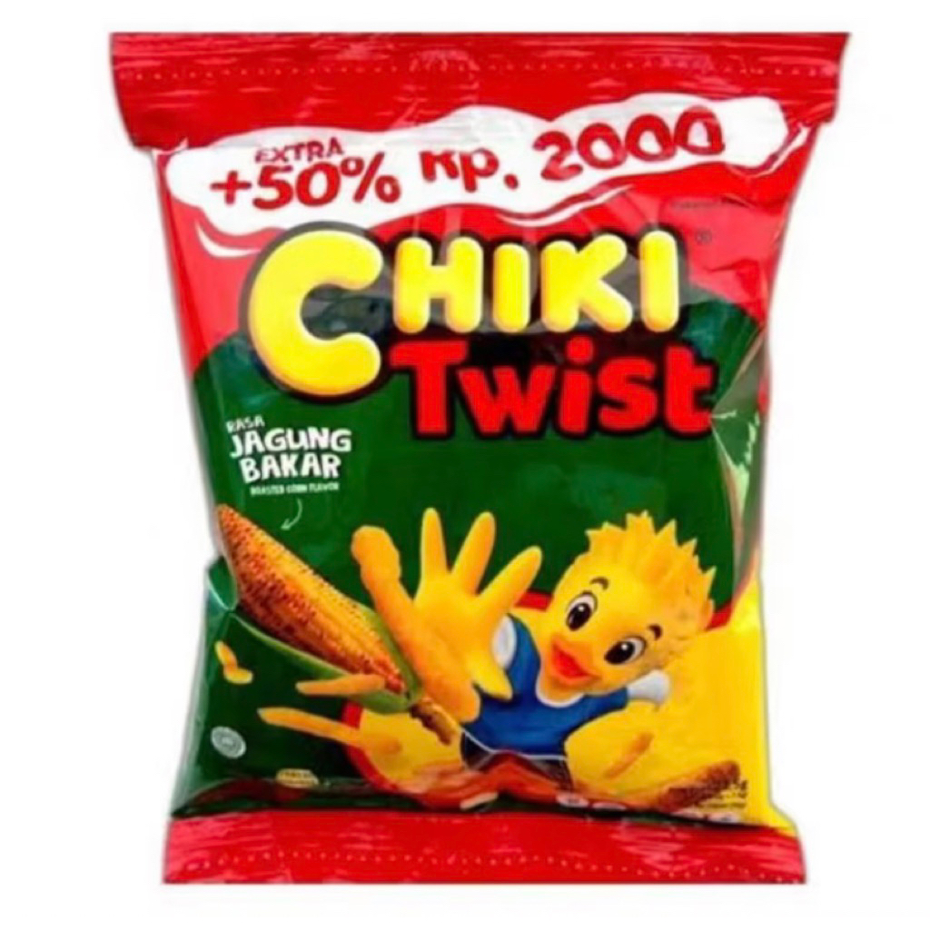 

Chiki Twist Jagung Bakar berat 22,5 gr ( 1 Renceng isi 10 )