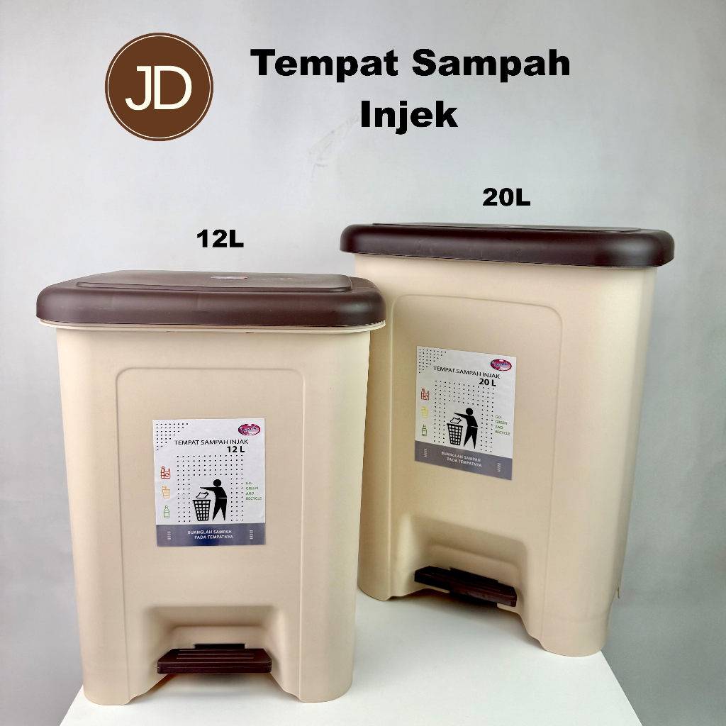 Tempat Sampah Injak 12L atau 20L Fortuna Lovenia / Tong Sampah Tutup Injak / Tong Sampah Injek / Ton