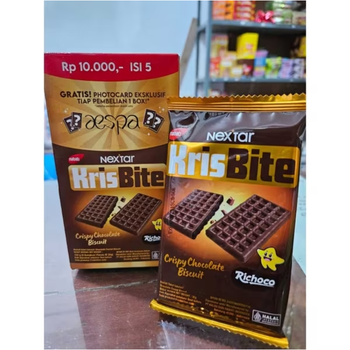 

Nabati Nextar Krisbite - Crispy Chocolate Biskuit (1 Box Isi 5 Pcs x @ 30gr)