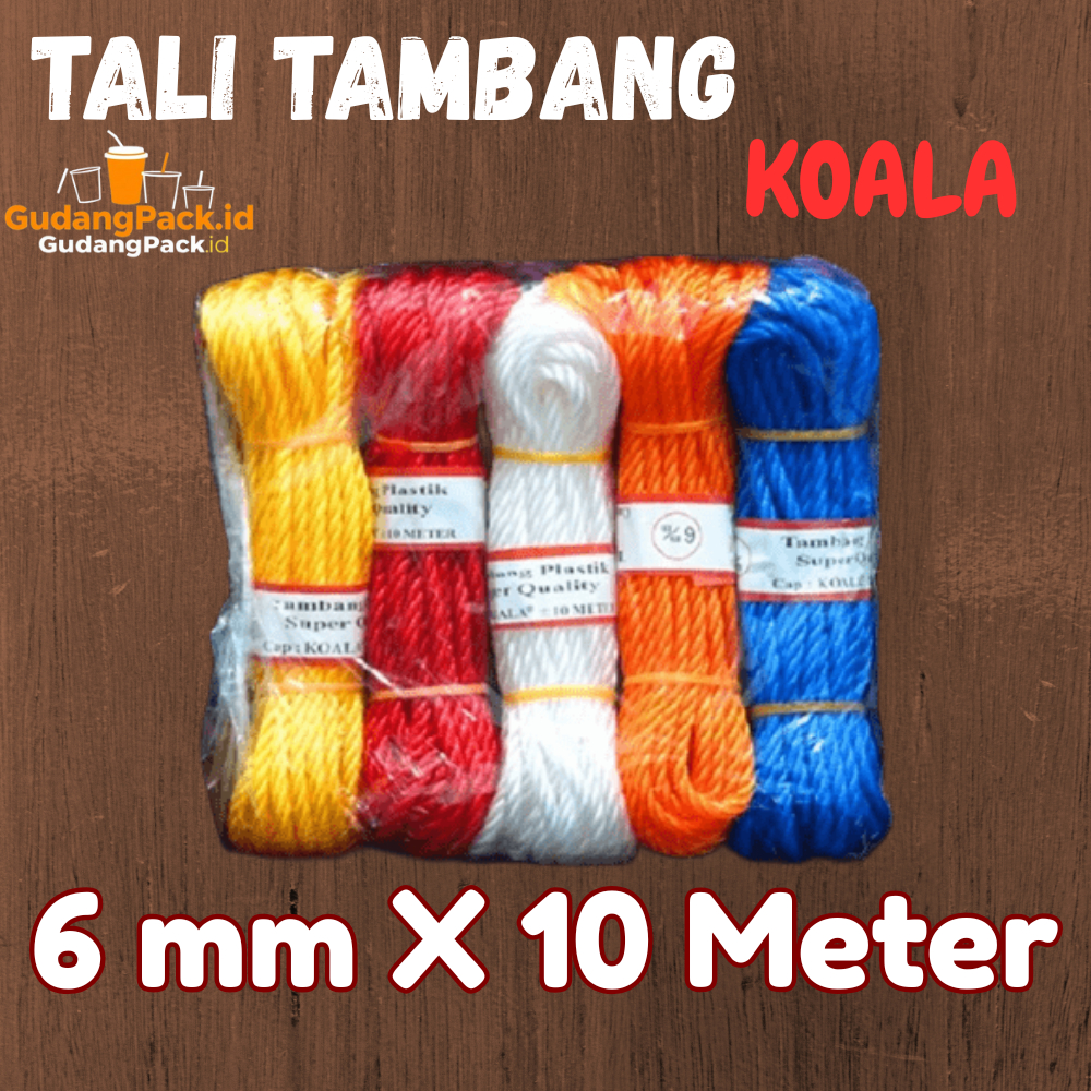 

Tali Tambang 6mm x 10 meter Koala / Tali Serbaguna 6 mm