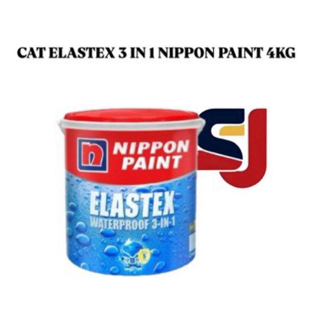 CAT TEMBOK ELASTEX 3 IN 1 NIPPON PAINT 4KG