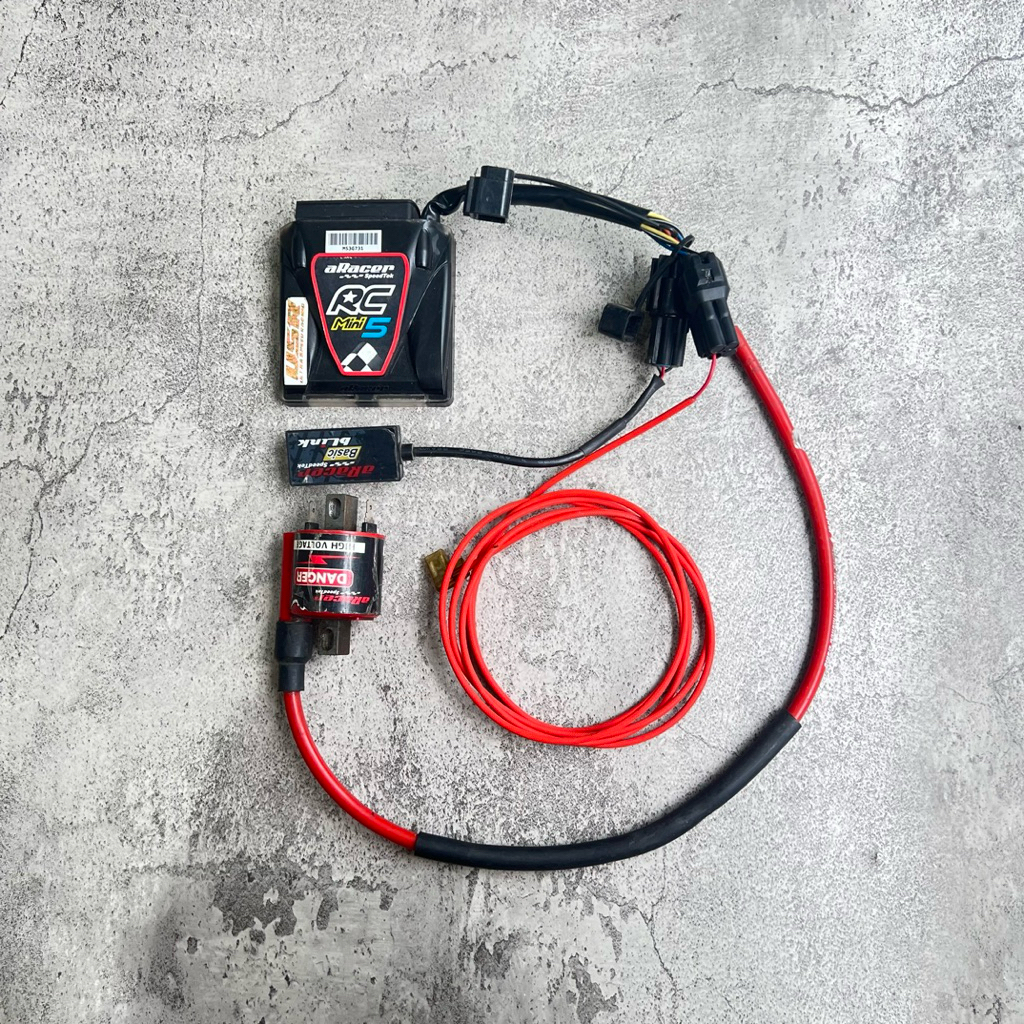 ecu aracer mini 5 lengkap nobox vespa matic(second)