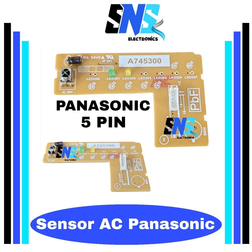 PCB sensor AC panasonic soket 5 pin A7445300 - Receiver AC panasonic kabel 5 A 7445300 - Modul senso