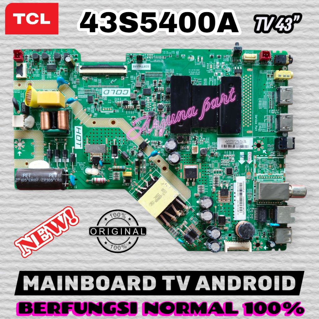 MAINBOARD TV TCL 43S5400A / MB TV TCL 43S5400A / MODUL TV TCL 43S5400A / MESIN TV TCL 43S5400A / MB 