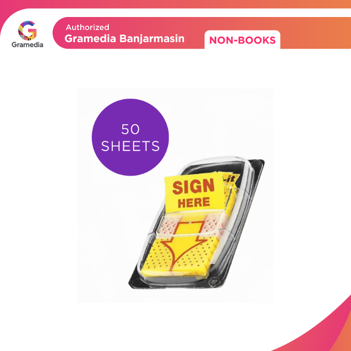 

Gramedia Banjarmasin - Sign Here Flag 3M Post It Seri 680-9