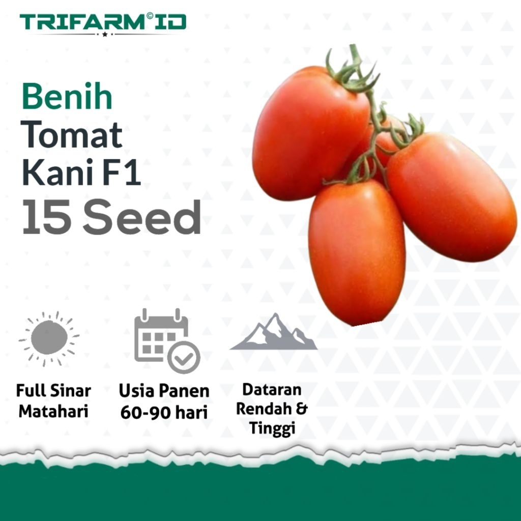 TRIFARM 15 Biji Benih Tomat Kani F1 Repack Kemasan Sachet Kraft