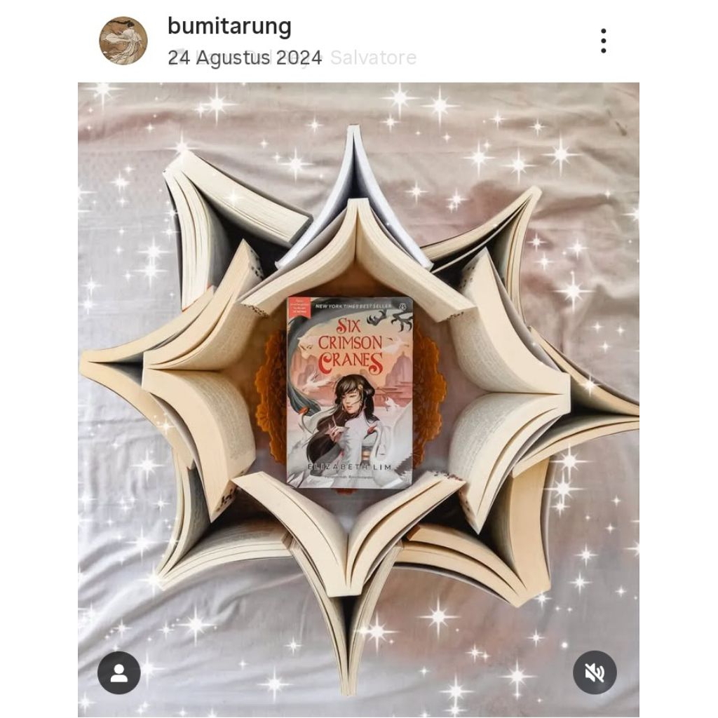 Preloved Six Crimson Cranes