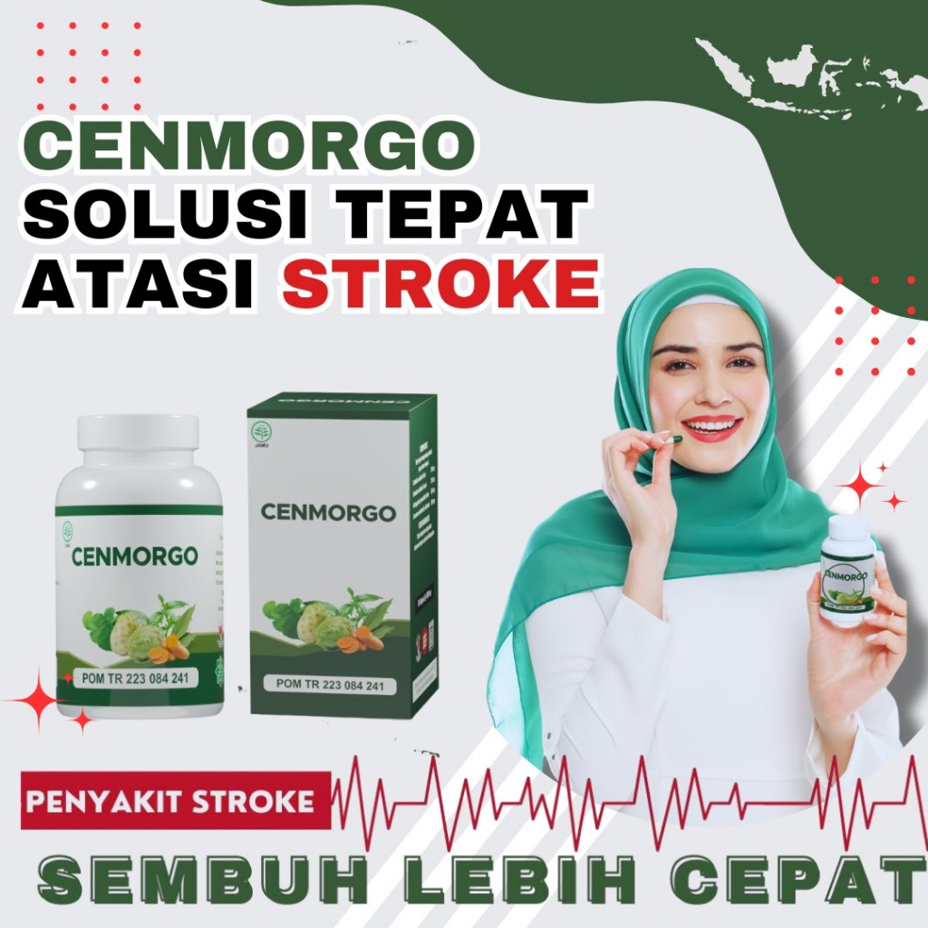 Cenmorgo - 50 Kaps Obat Stroke Asam Urat, Hipertensi, Kolesterol