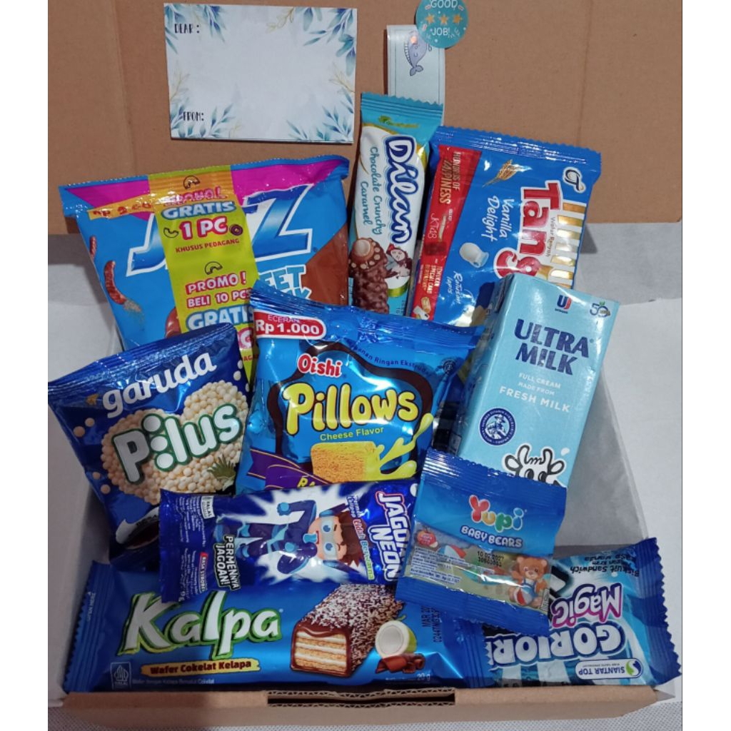 GIFT BOX SNACK, KADO ULANG TAHUN WISUDA GIFT BOX BUNGA MURAH KUMPULAN MAKANAN