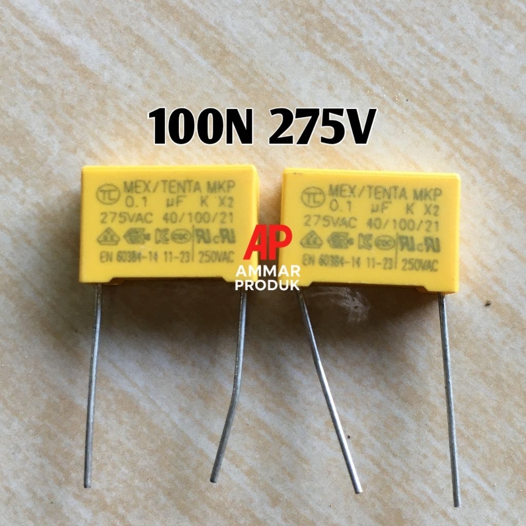 Kapasitor MKP 100N 275V 0.1uf 275V CAPASITOR MKP
