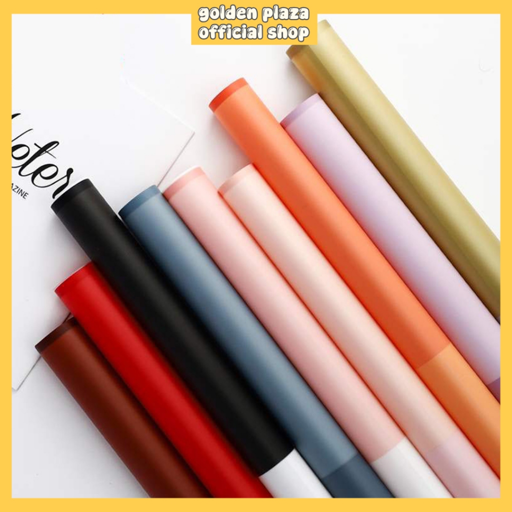 

Flower Wrapping Cellophane Paper Buket Two Color List Kertas Buket Bunga KB6024