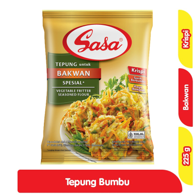 

Sasa Tepung Bakwan Spesial Bervitamin & Bermineral 225gr / Tepung Bakwan Sasa