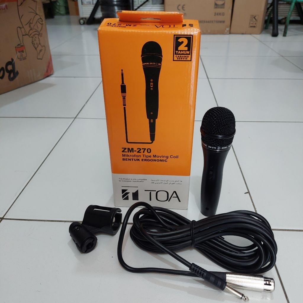 Mic Toa ZM 270 original microphone mic kabel TOA ZM270