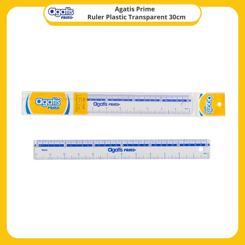 

AGATIS PRIME TRANSPARENT RULER 30CM (12) - PR30-00PS-WB1201