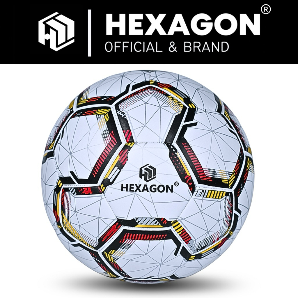 BOLA SEPAK / BOLA KAKI SIZE 5 ORIGINAL HEXAGON LIGHT SPEED (EMPUK) KUALITAS PREMIUM STANDAR FIFA GRA